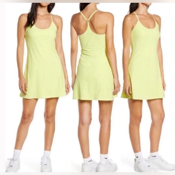 Outdoor Voices Neon Yellow Tennis Exercise Dress size L - Picture 1 of 12